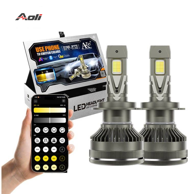 Customized app LED headlight bulb