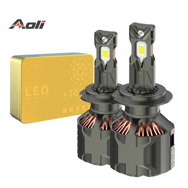 Brightest H7 LED Headlight Bulb YZ08 Series 120Wattage Double Copper Tube