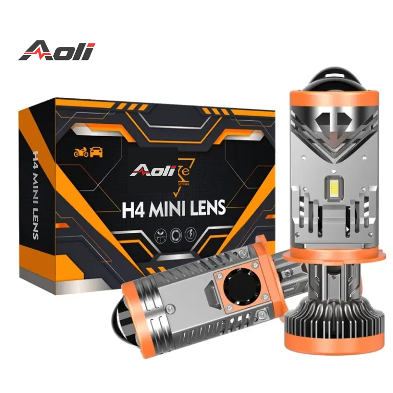 High Power 200W 20000LM LED Mini H4 BI LED Projector for Car Motorcycle