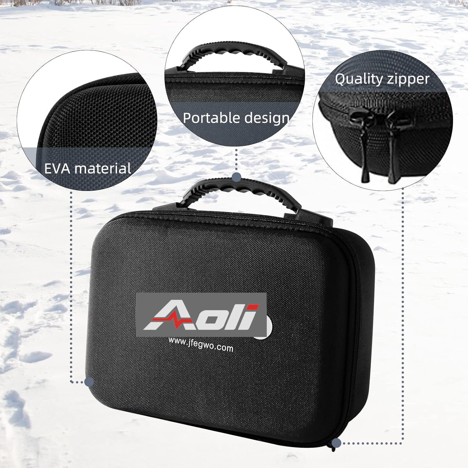 Portable Hard Storage Case Car Gadgets Carry Bag for 4000A and 6000A Lithium Jump Starters view 3