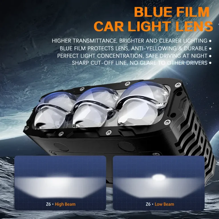 Z6 LED Extra Light with 6 Lens Hi/Lo Beam 190W LED Car Grille Lights view 2